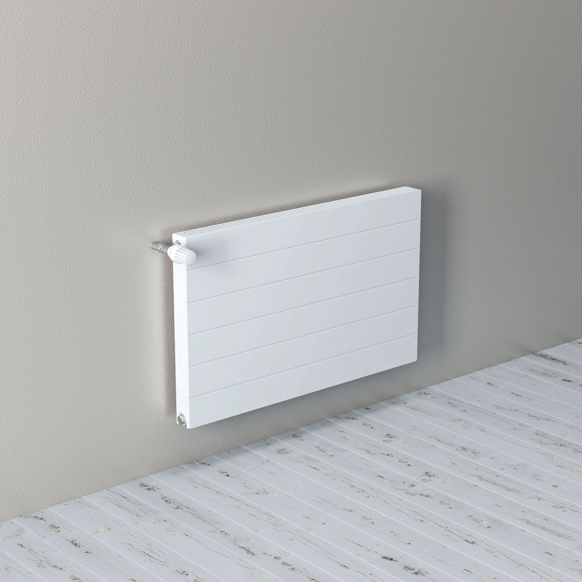 iBathUK Premium Air Type 11 Panel Radiator with Thermostatic Radiator Valves - White - Various Size Options