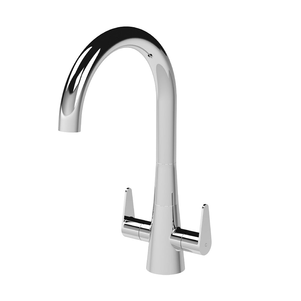 Wave Mono Dual Lever Handle Kitchen Sink Mixer Tap