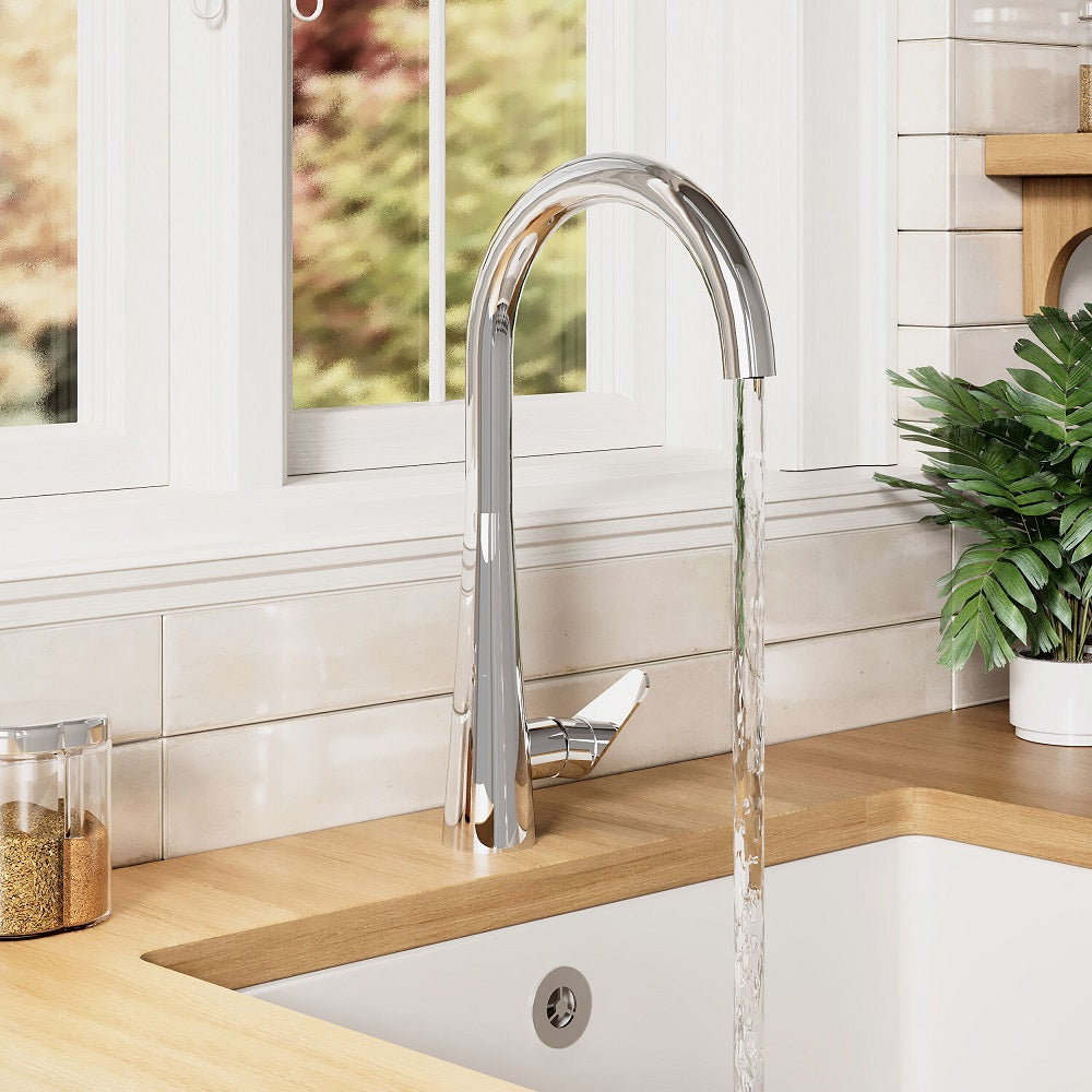 Wave Mono Single Lever Handle Kitchen Sink Mixer Tap