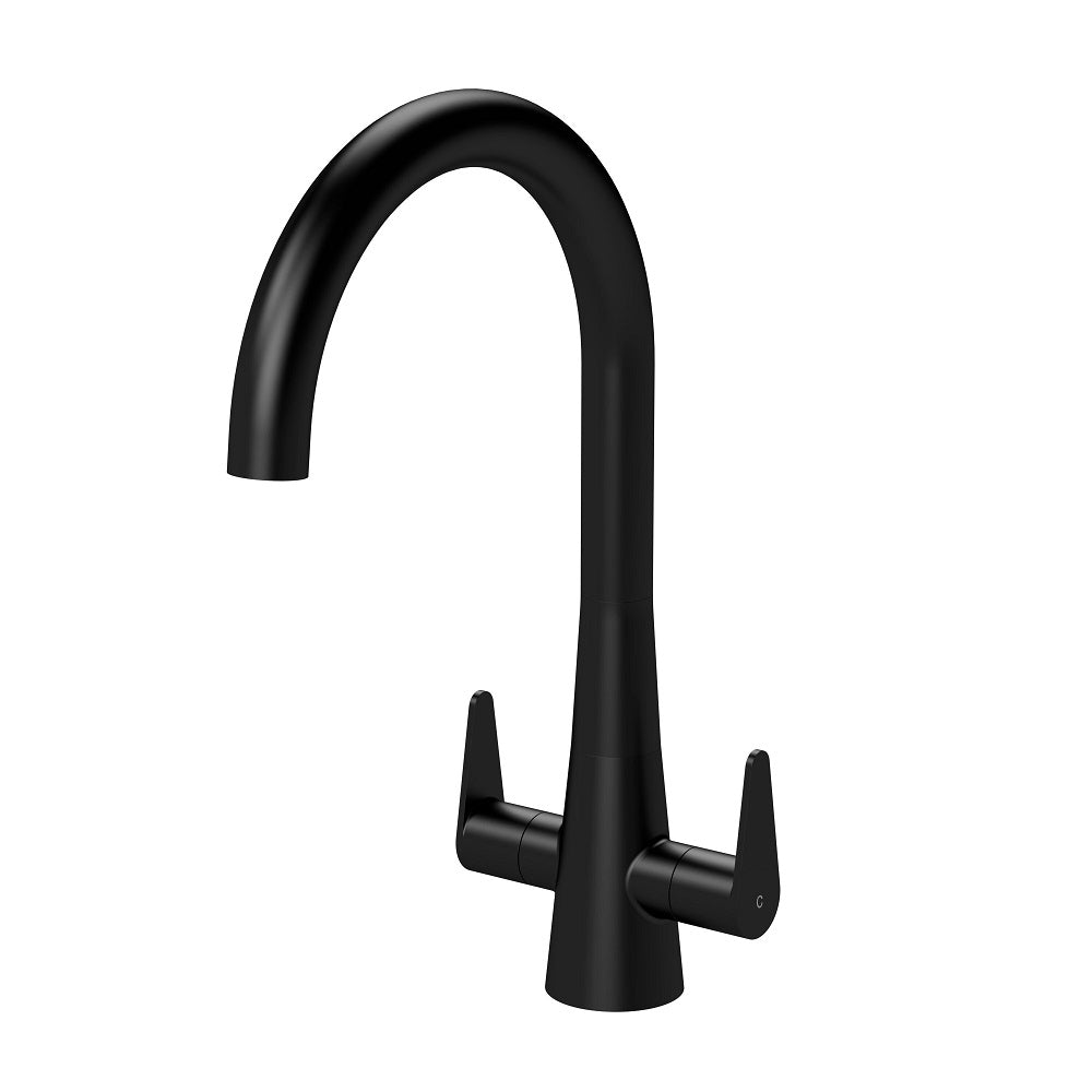 Wave Mono Dual Lever Handle Kitchen Sink Mixer Tap