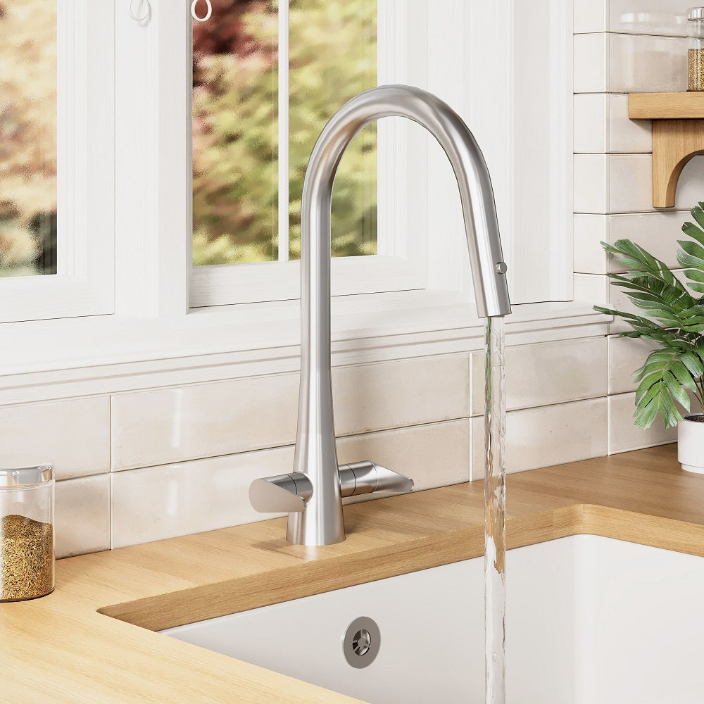 Wave Mono Dual Lever Handle Kitchen Sink Mixer Tap