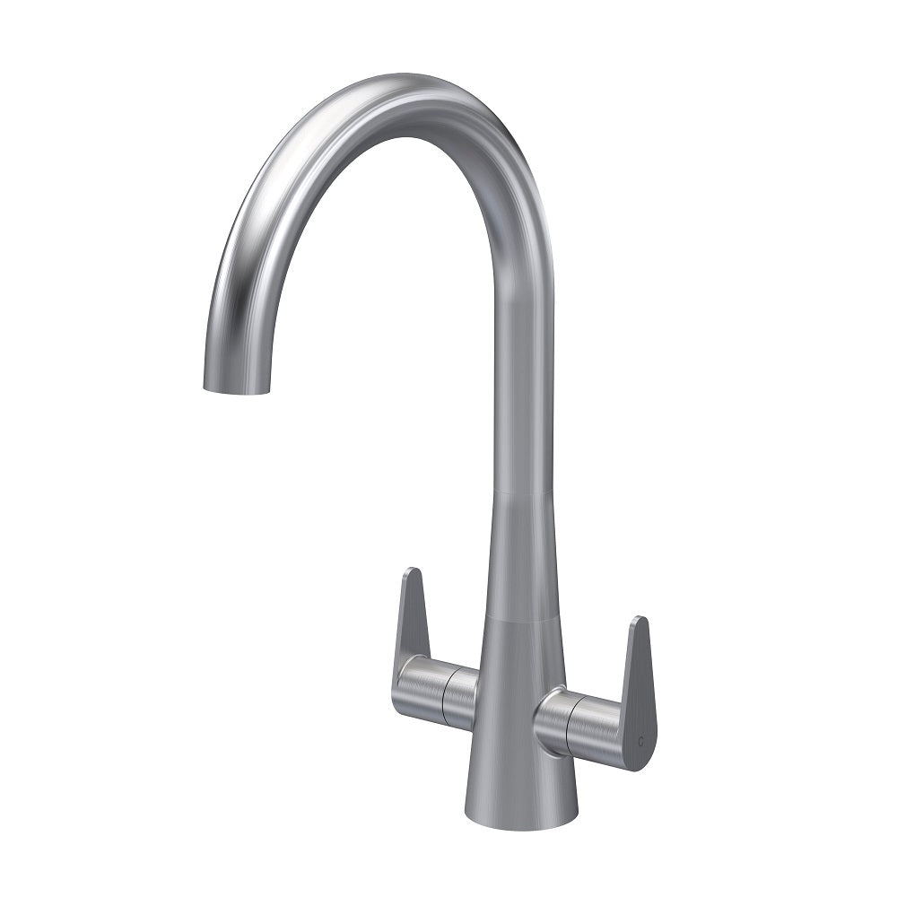Wave Mono Dual Lever Handle Kitchen Sink Mixer Tap