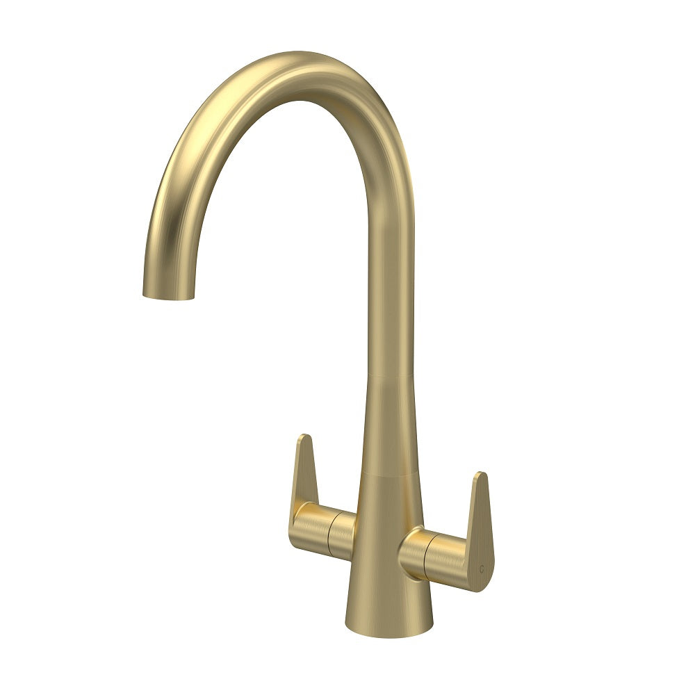 Wave Mono Dual Lever Handle Kitchen Sink Mixer Tap