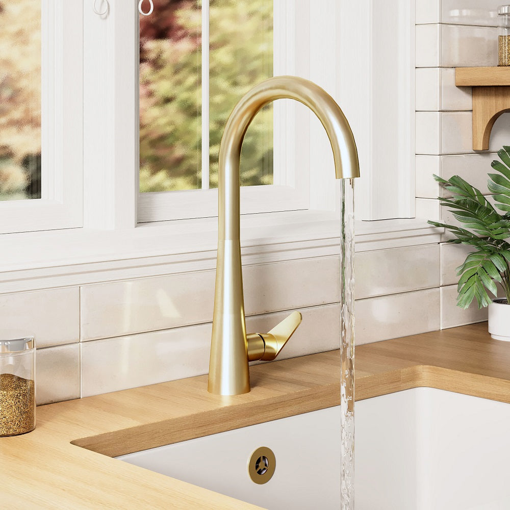 Wave Mono Single Lever Handle Kitchen Sink Mixer Tap