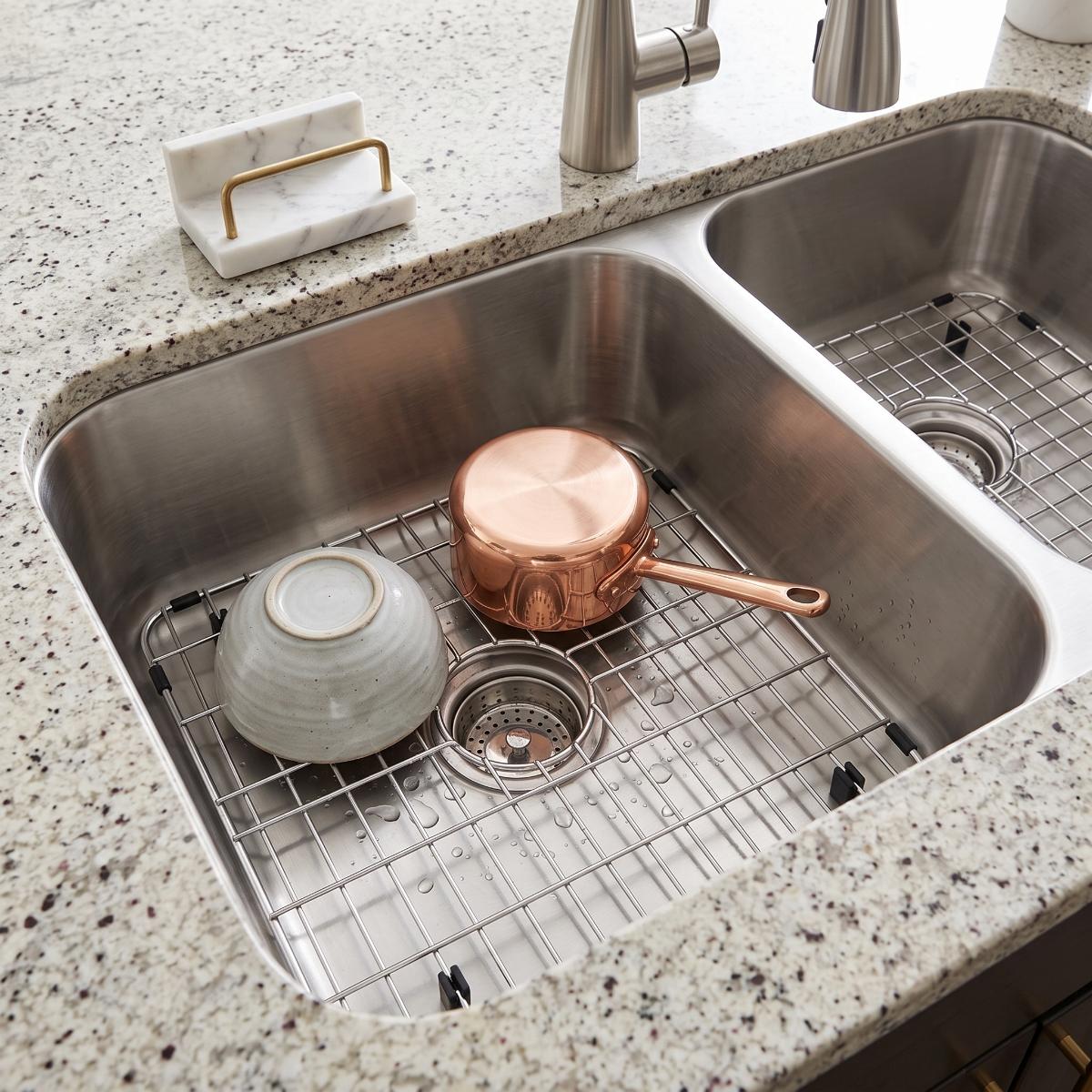 Inspire Stainless Steel Double Bowl Kitchen Sink Wire Grid Pack (Set Of 2)