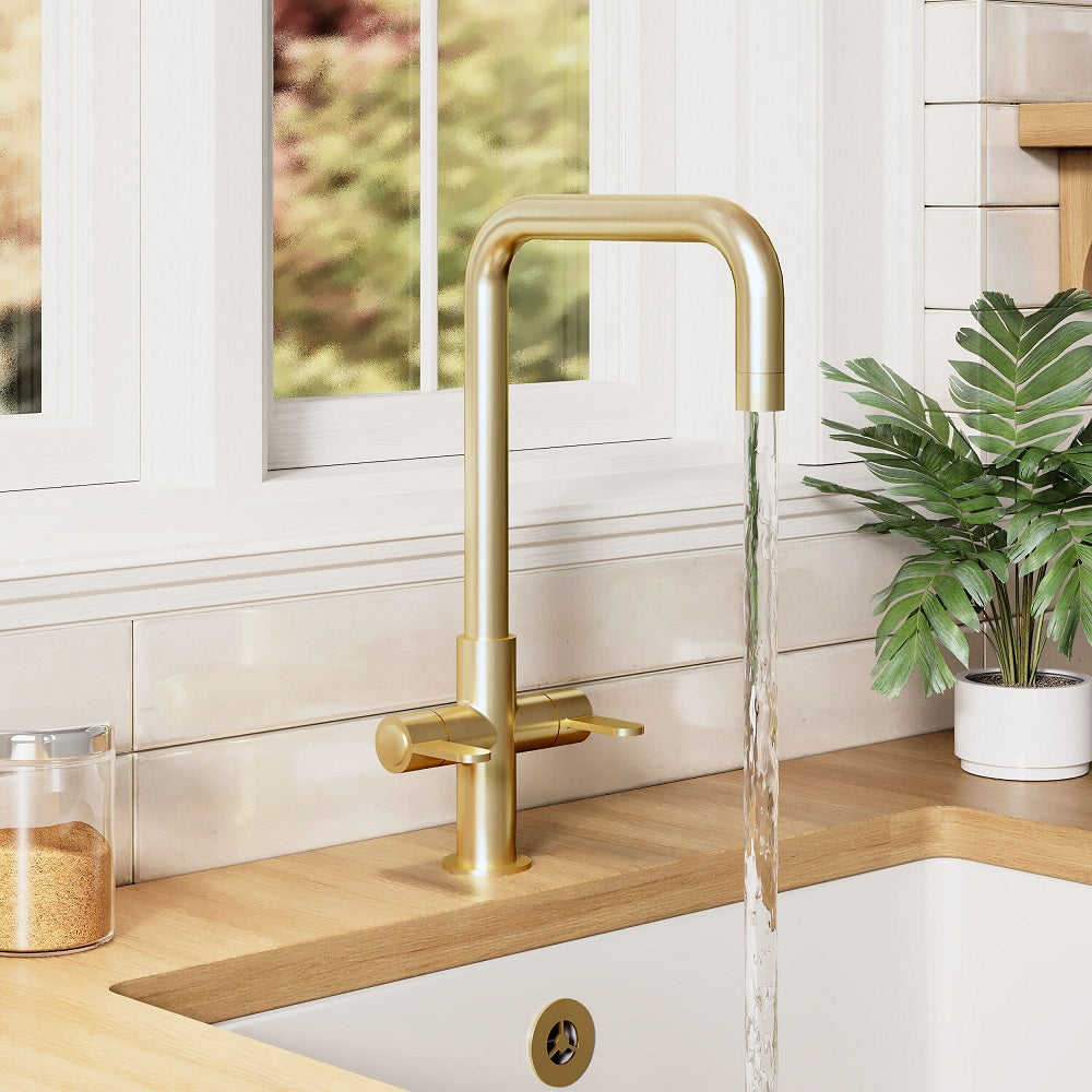 Cozy Mono Dual Lever Handle Kitchen Sink Mixer Tap