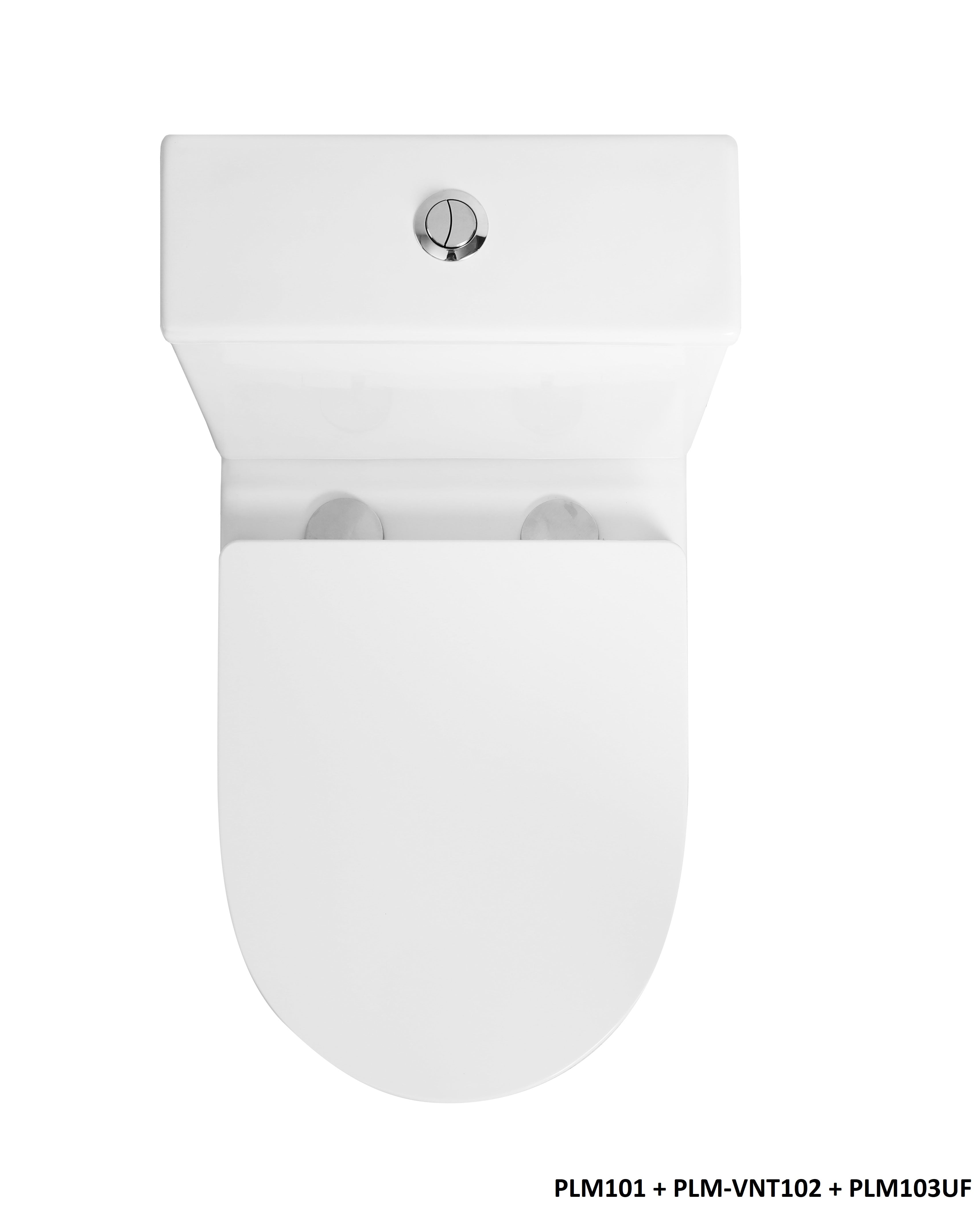 Palma Close Coupled Toilet with Cistern & Soft Close Seat Options - White