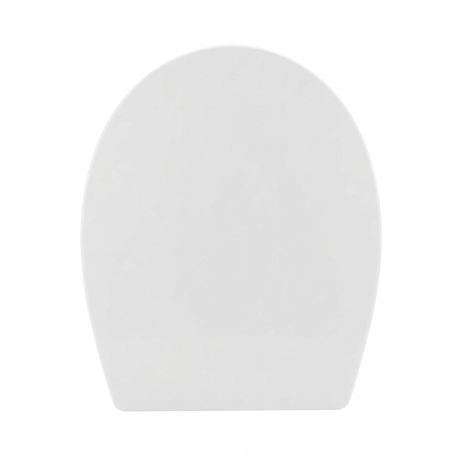 Basics Modern Round Soft Close Toilet Seat - White