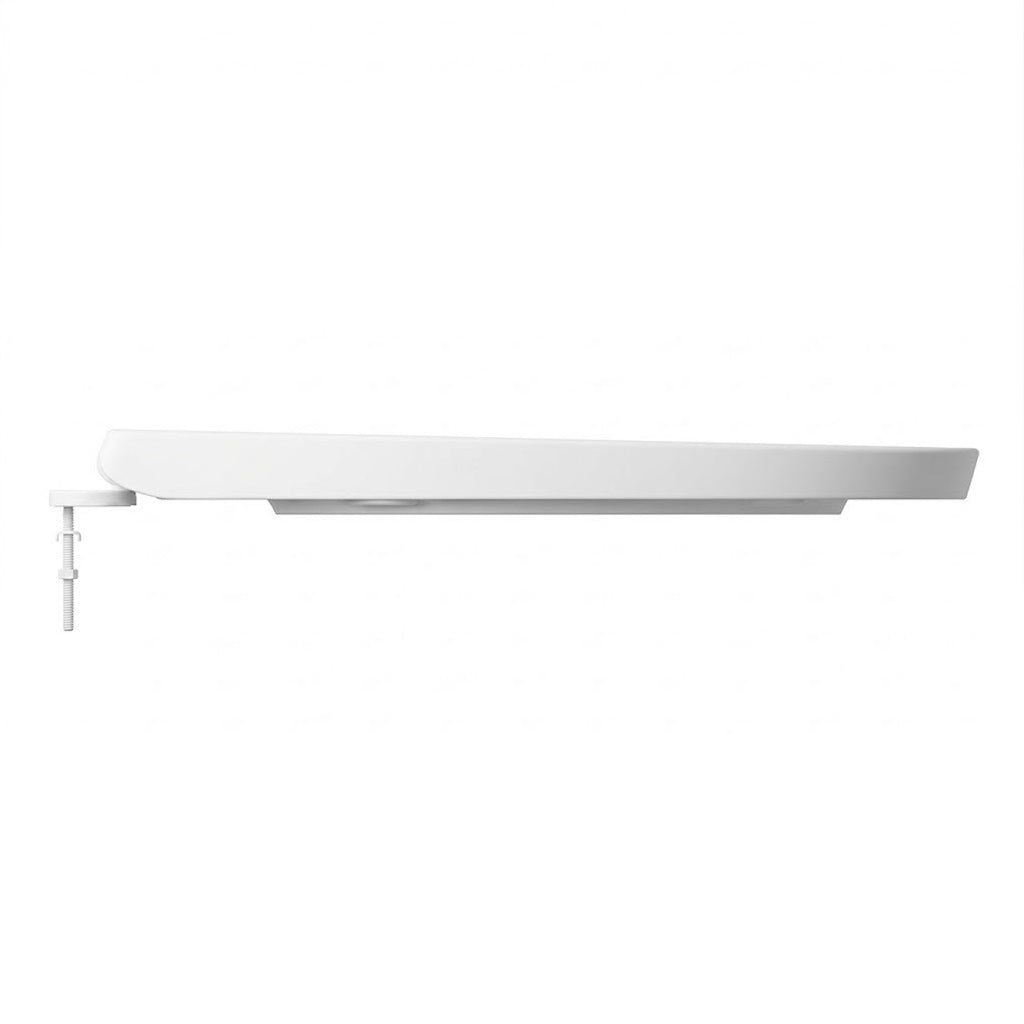 Basics Modern Round Soft Close Toilet Seat - White