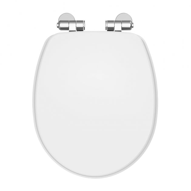 Classique Wooden Soft Close Toilet Seat - Gloss White