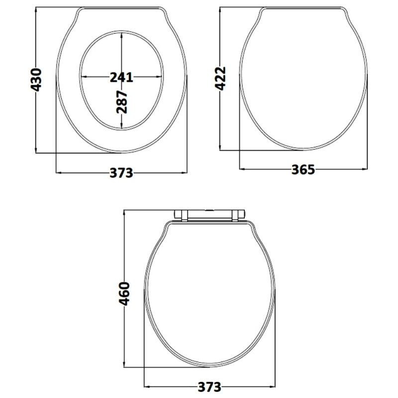 Chiltern Traditional Round Soft Close Toilet Seat