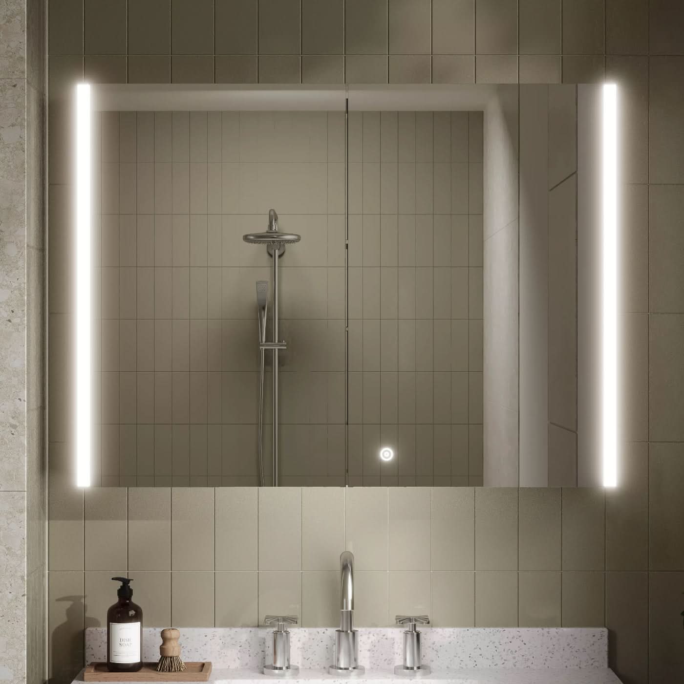 Drift Non Illuminated Mirror Cabinet - 600mm x 800mm