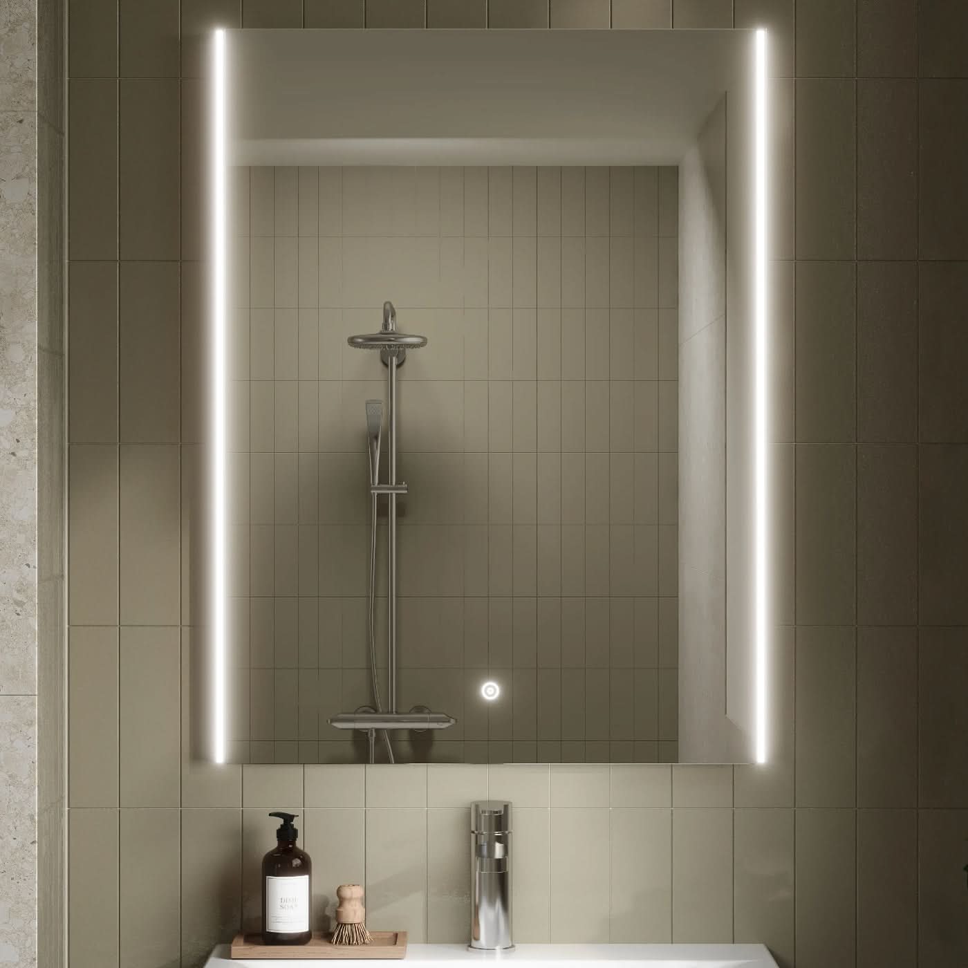 Mode Ambient Rectangular Touch Sensor Illuminated Mirror - 800mm x 600mm