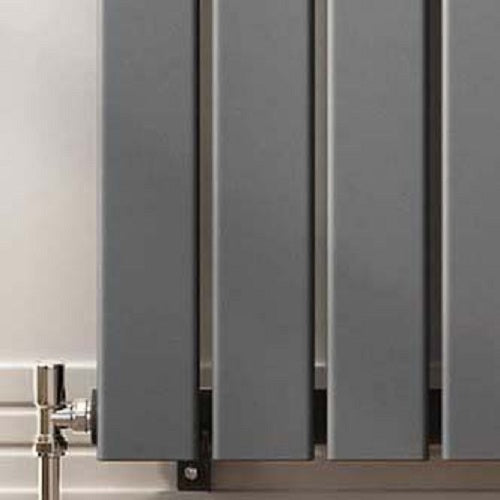 Belgravia Horizontal Single Slim Flat Panel Radiator - Bathroom4Less