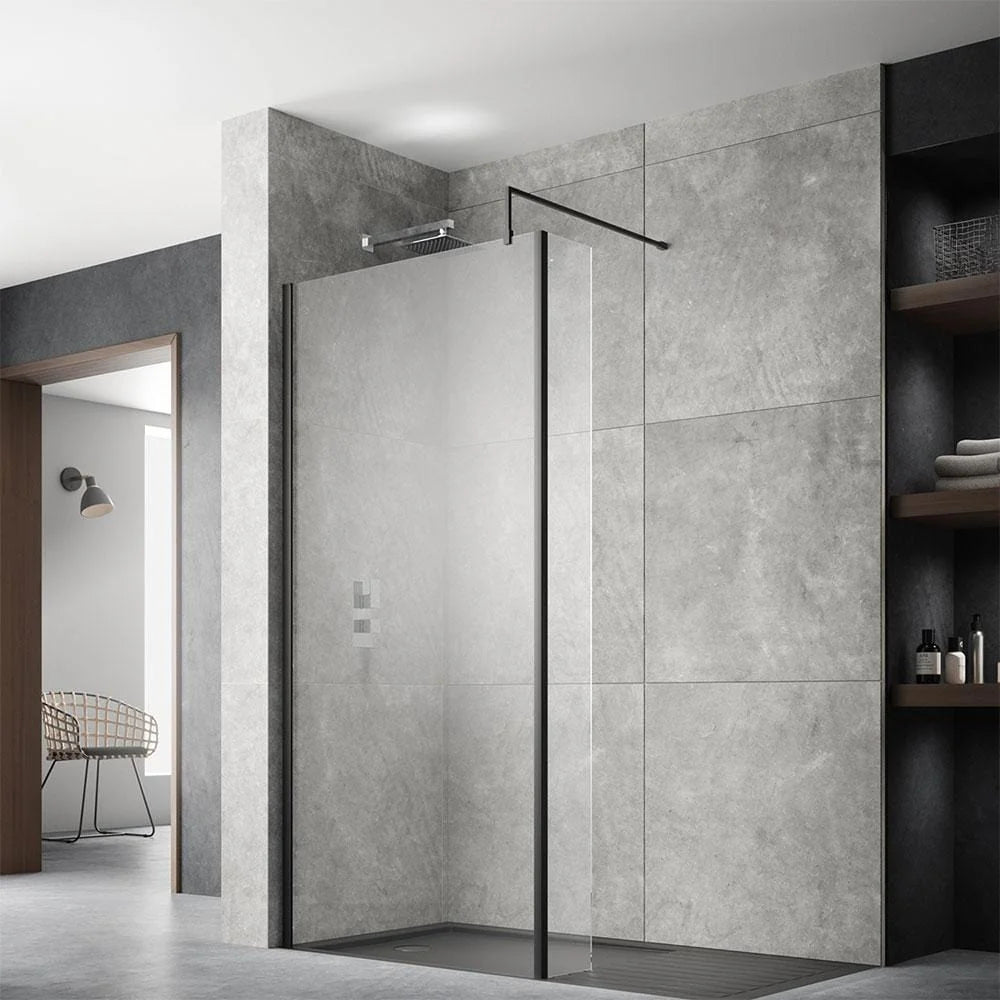 Safira 8mm Glass Fixed Return Wetroom Panel