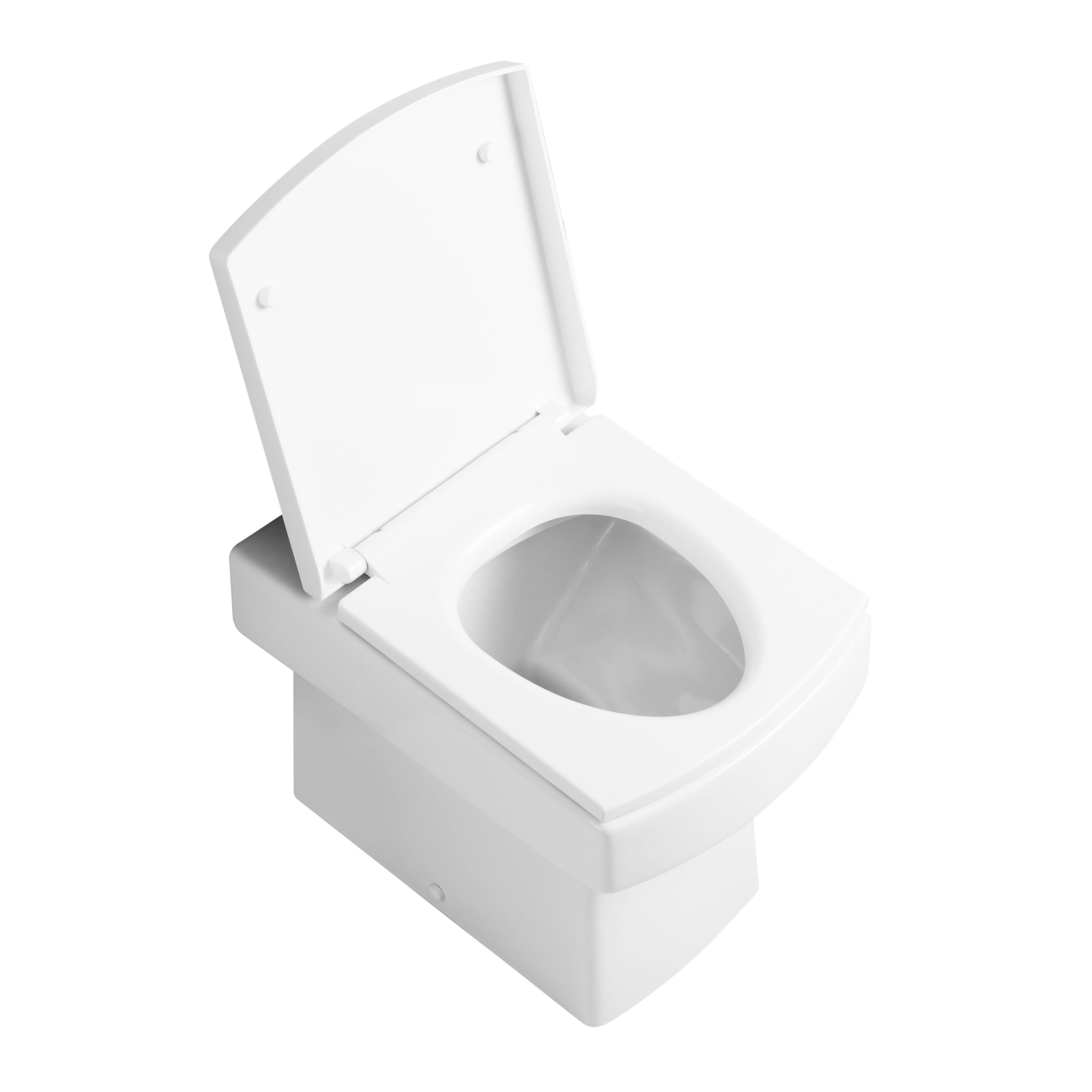 Messina Modern Back To Wall Toilet With Soft Close Seat & Concealed Cistern Option - White