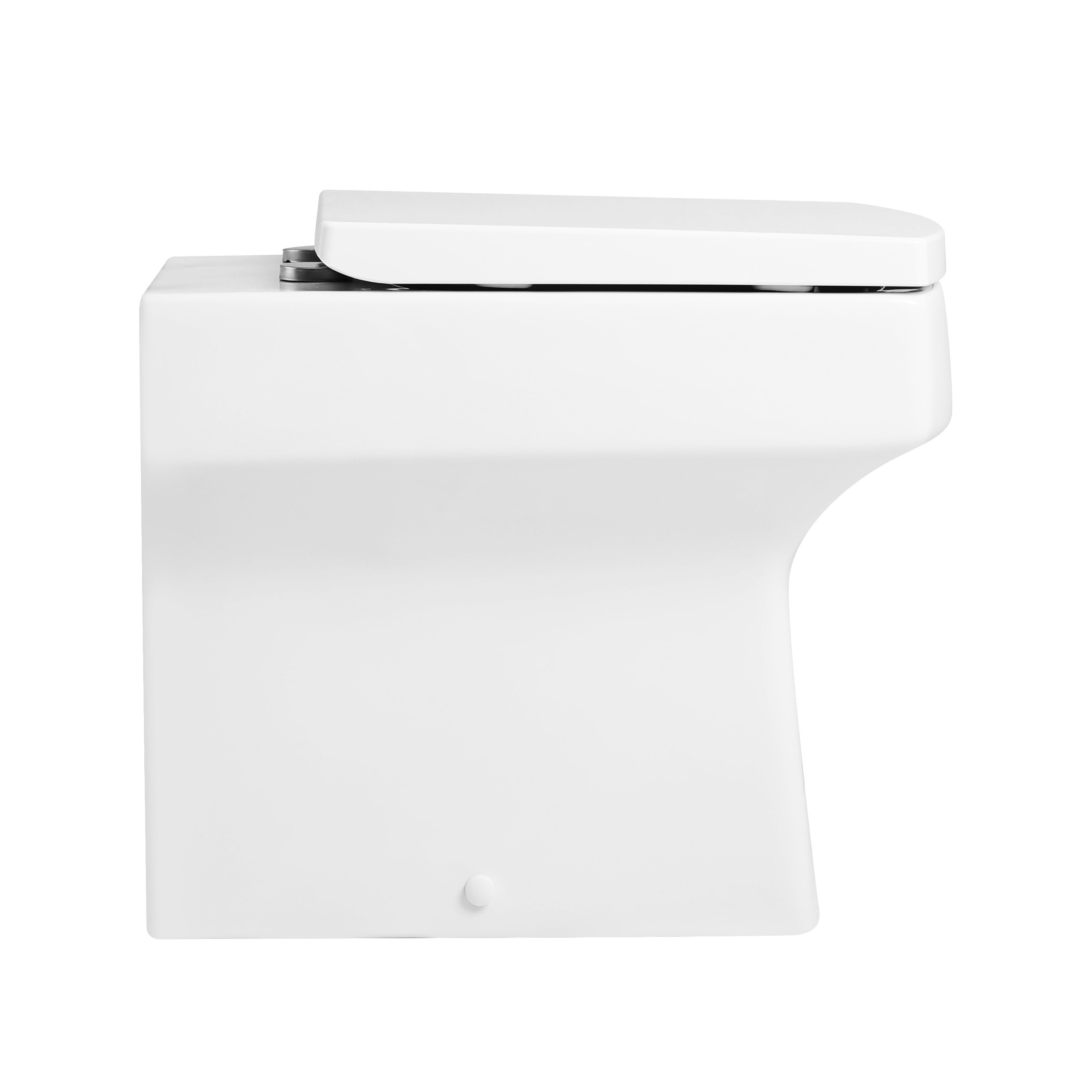 Messina Modern Back To Wall Toilet With Soft Close Seat & Concealed Cistern Option - White