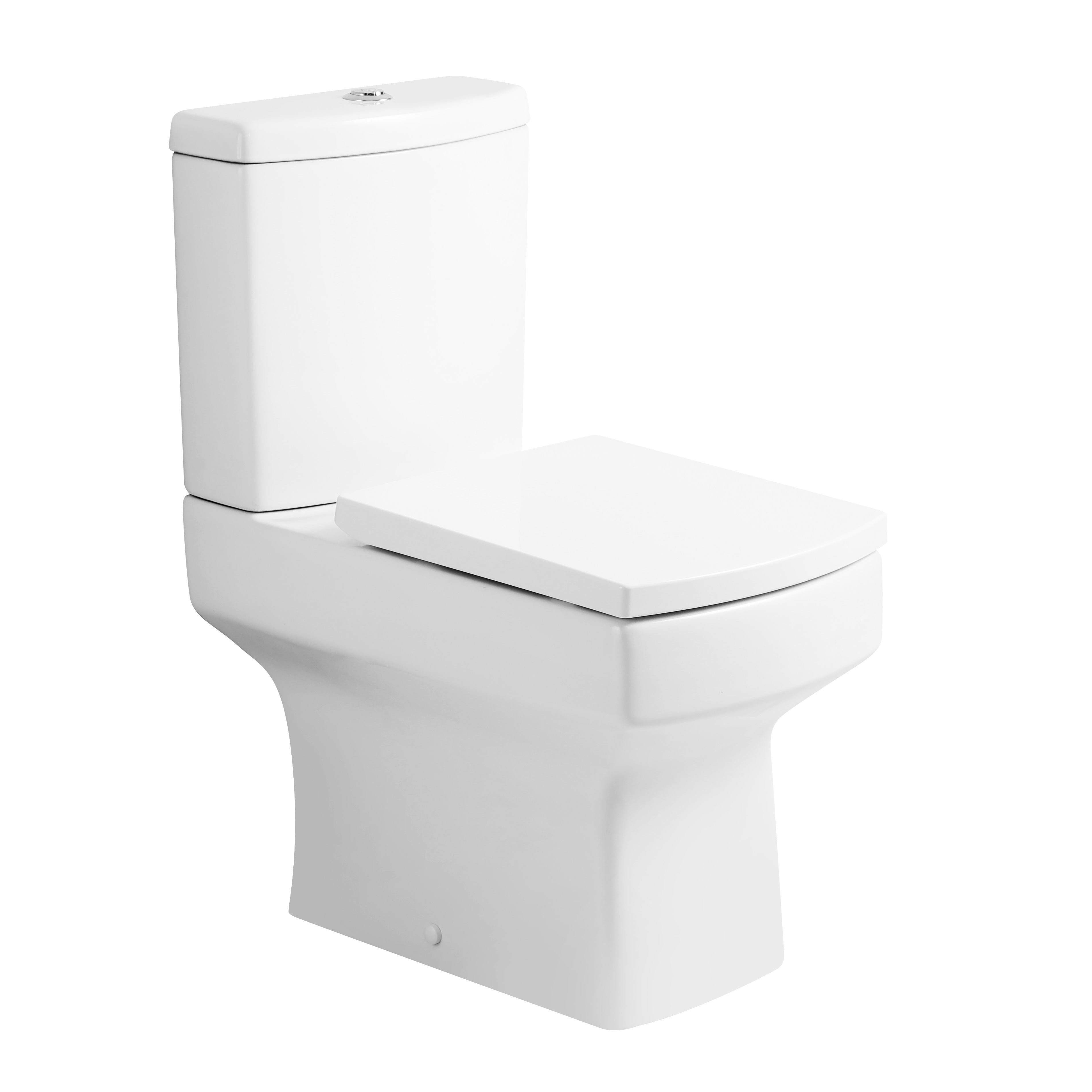 Messina  Close Coupled Toilet with Soft Close Seat & Cistern - White