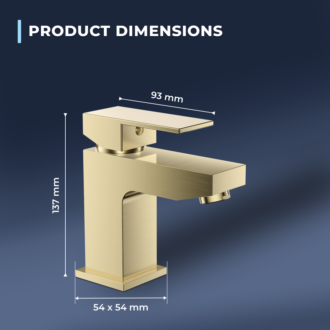 Mist Mono Basin Mixer Tap with Push Button Waste