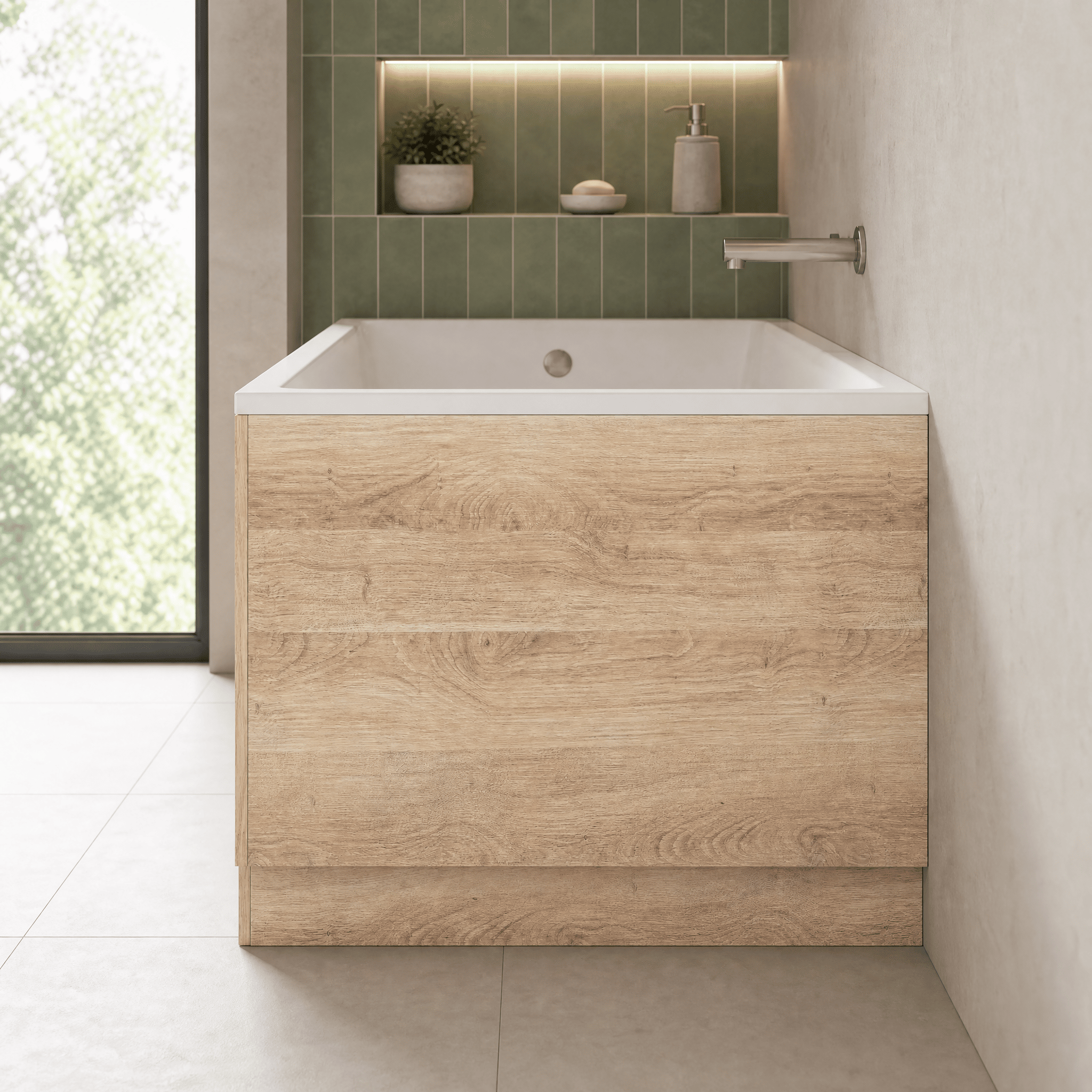 Solvex End Bath Panel with Plinth
