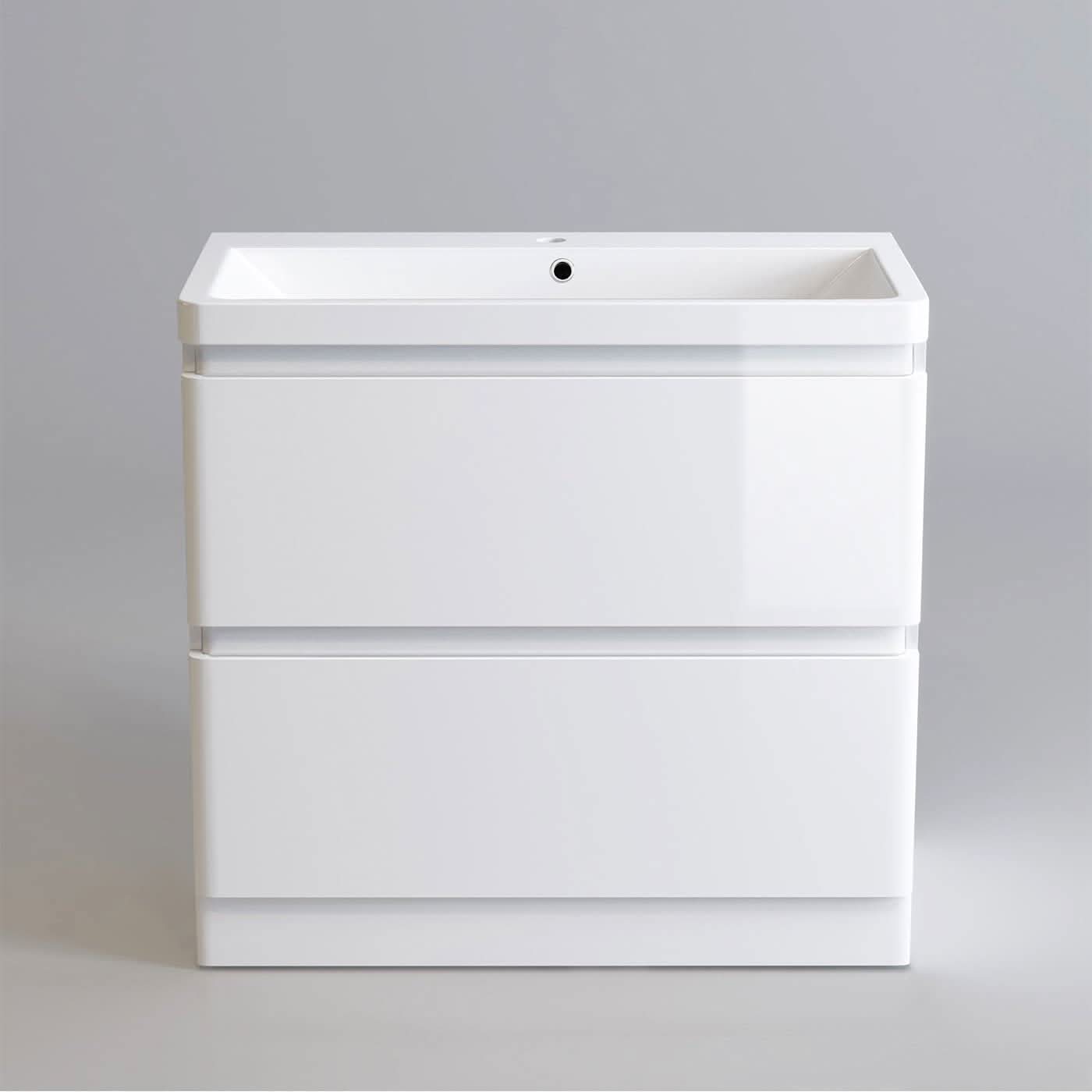 iBathUK Floor/Wall Mounted Vanity Unit With Basin