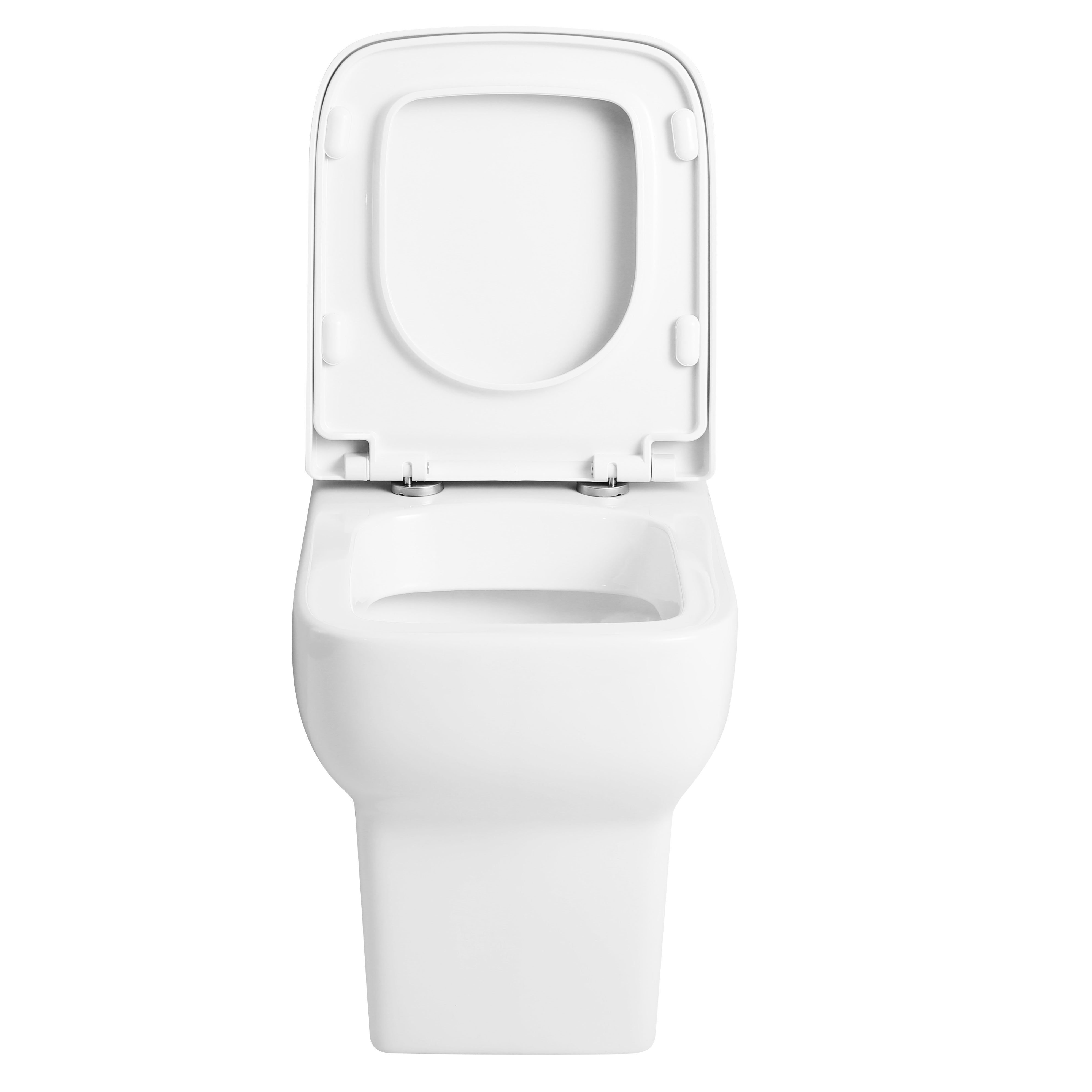 Naples Short Projection Back to Wall Toilet With Soft Close Toilet Seat - White