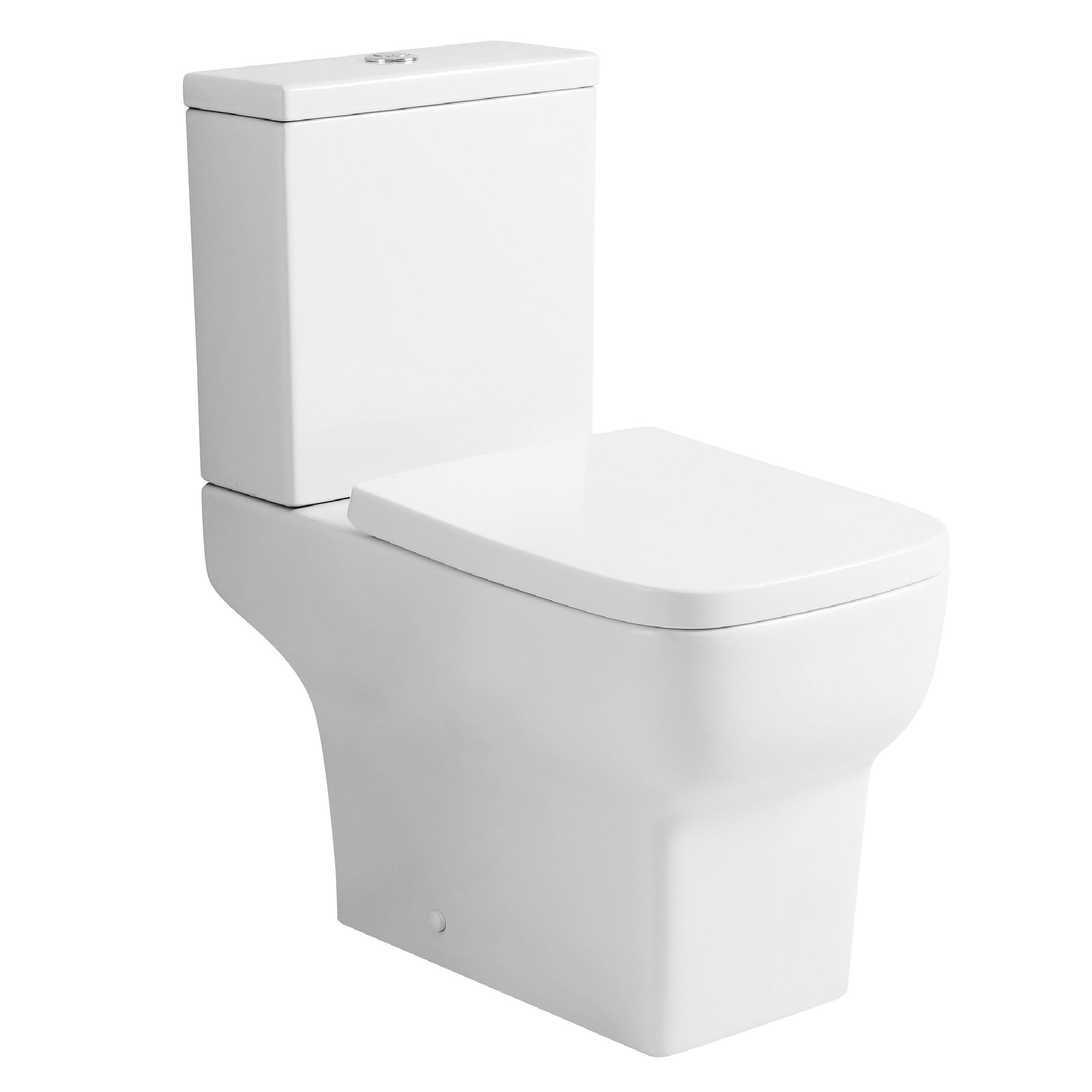 Naples Close Coupled Toilet And Full Pedestal Basin Suit - White