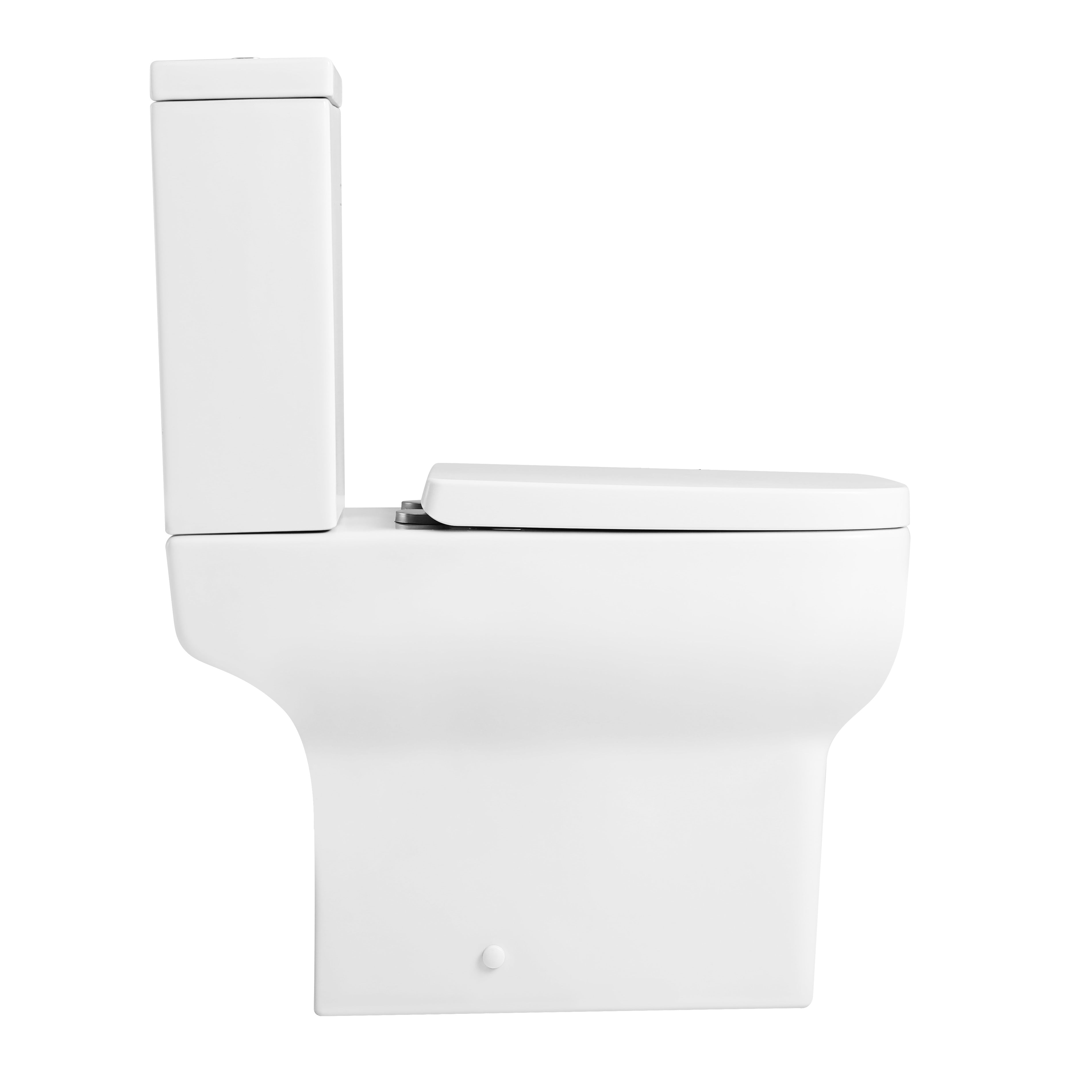 Naples Close Coupled Toilet And Cloakroom Wall Hung Basin Suit - White