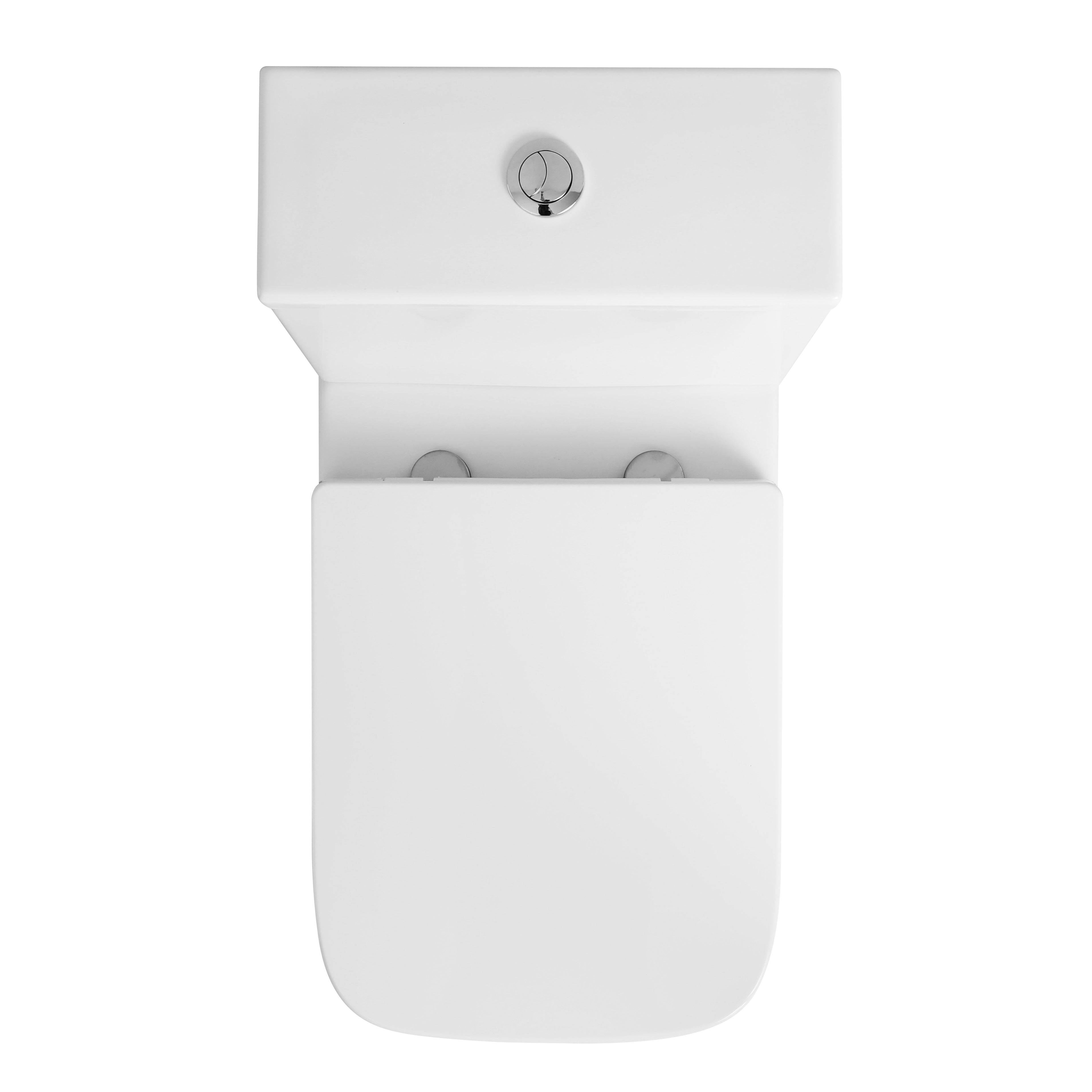 Naples Close Coupled Toilet And Cloakroom Wall Hung Basin Suit - White