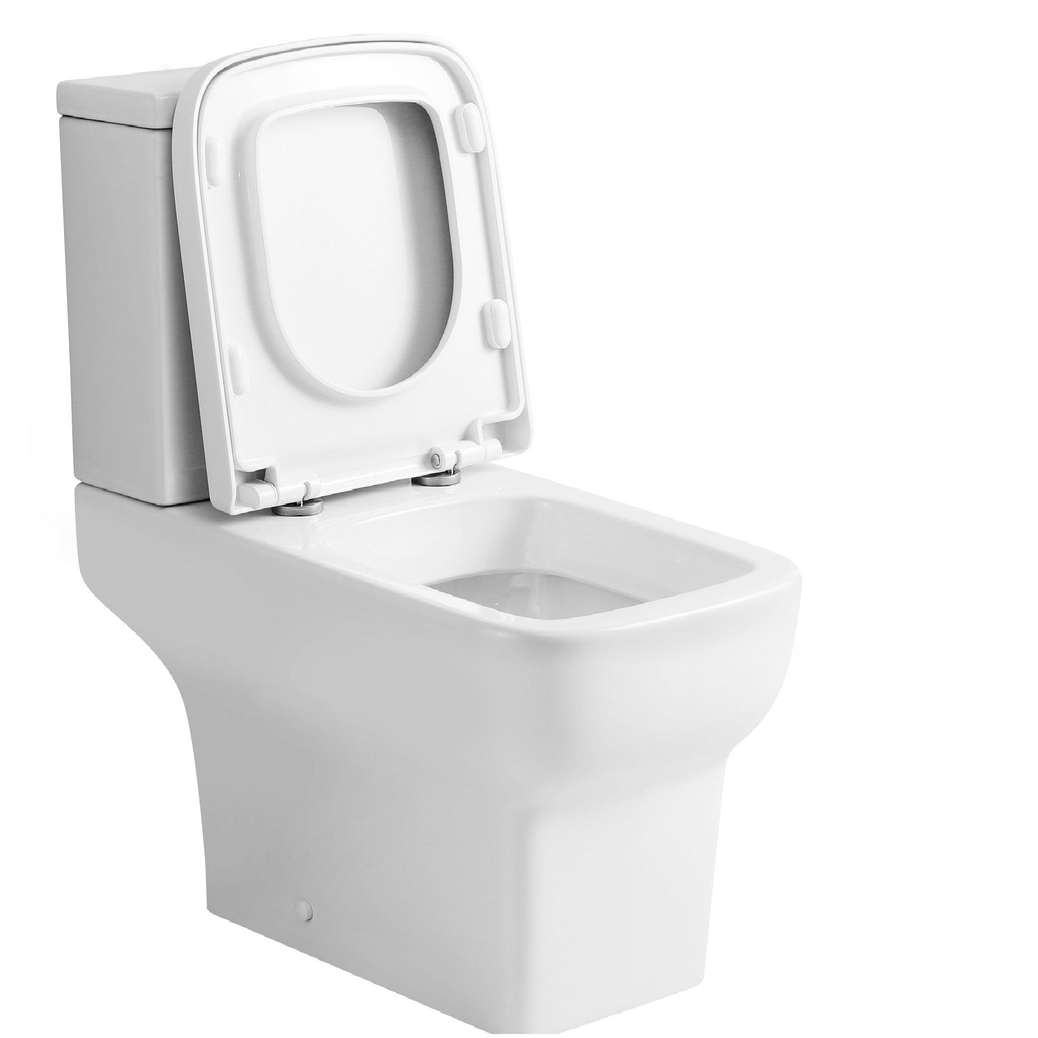 Naples Close Coupled Toilet And Full Pedestal Basin Suit - White