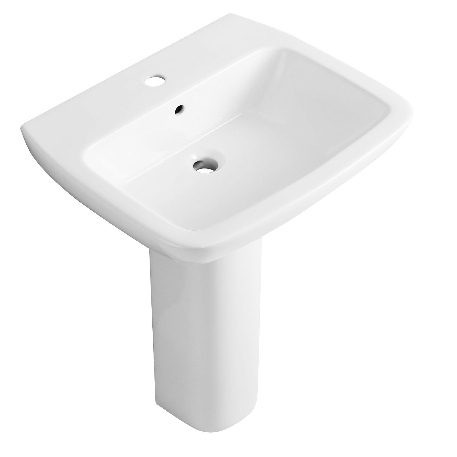 Naples Close Coupled Toilet And Full Pedestal Basin Suit - White