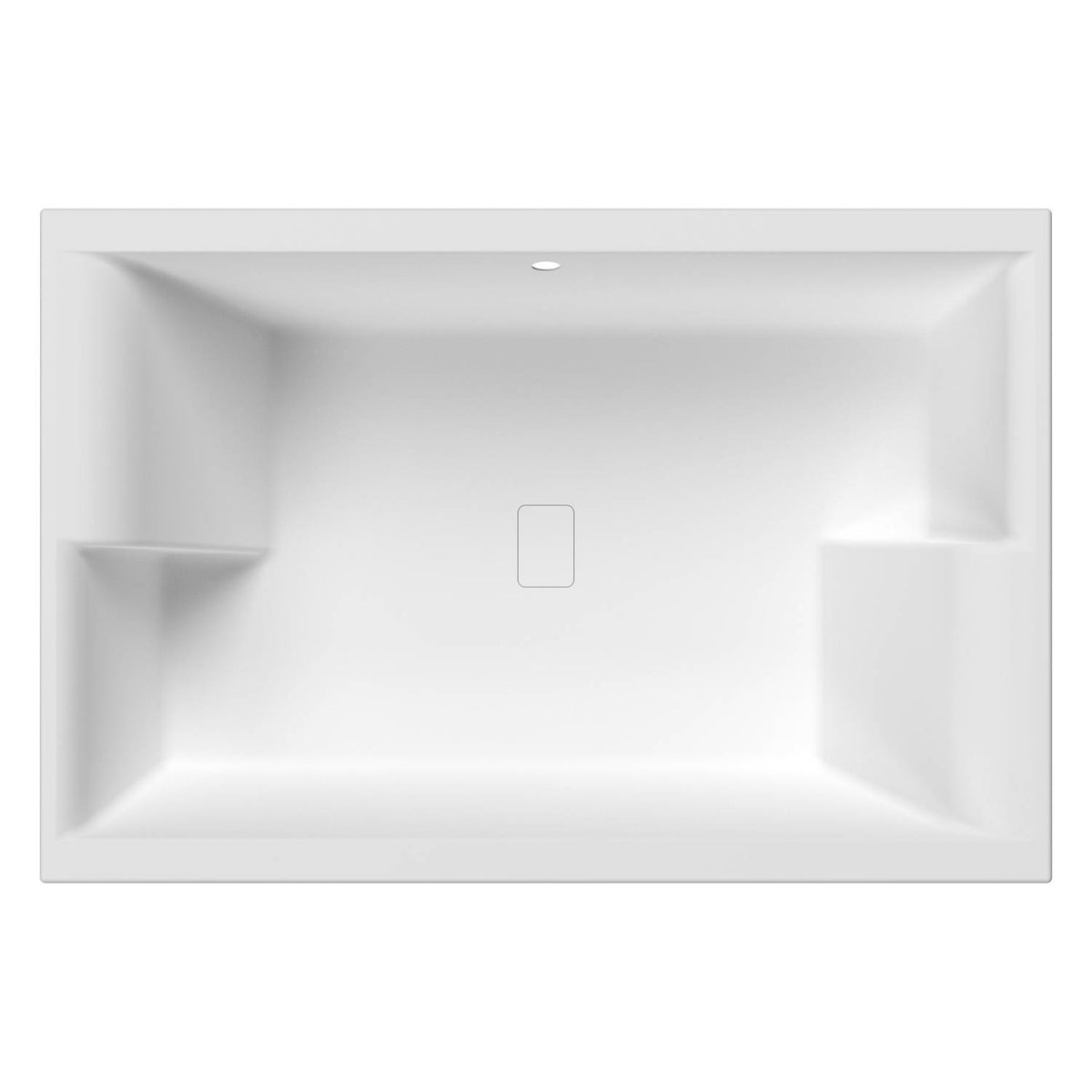 Monaco Double Ended Inset Spa Bath With Legs - 1800mm x 1200mm - Gloss White
