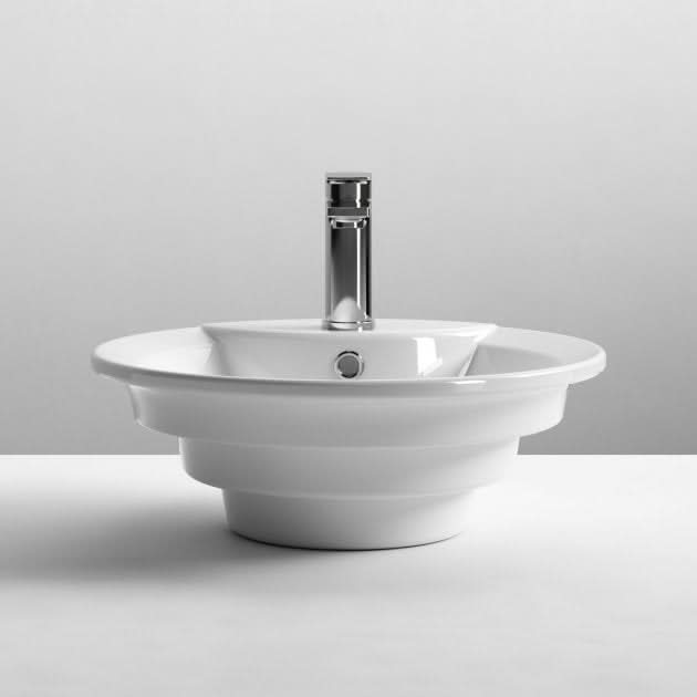 Serenity Countertop Basin - 460mm - 1 TH - White