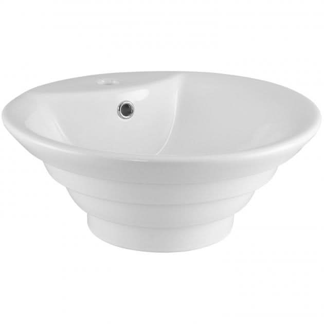 Serenity Countertop Basin - 460mm - 1 TH - White