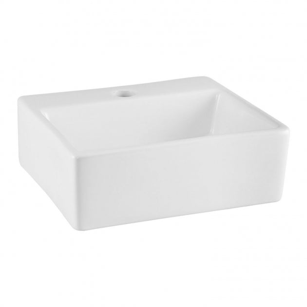 Serenity Rectangular Countertop Basin - 335mm Wide - White