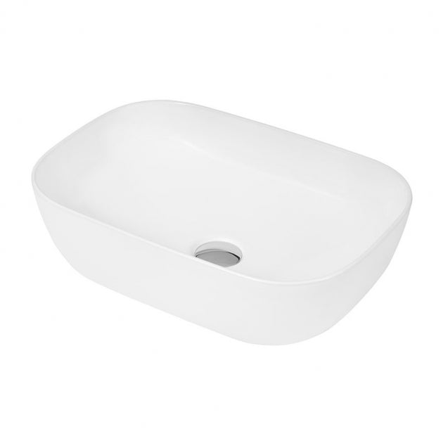 Serenity Square Countertop Basin - 455mm Wide - White