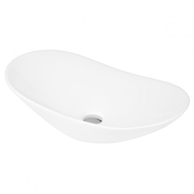 Serenity Oval Countertop Basin - 615mm Wide -  White