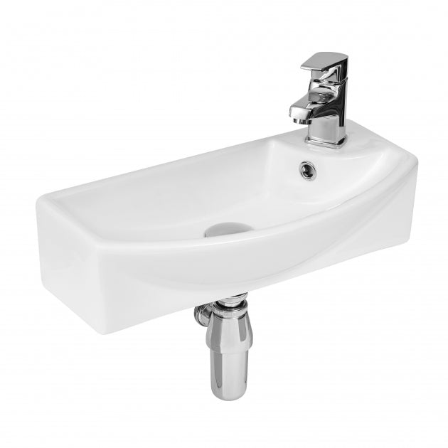 Serenity Cloakroom Wall Hung Basin - 450mm Wide - 1 TH - White