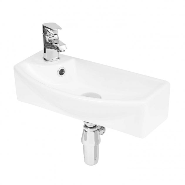 Serenity Cloakroom Wall Hung Basin - 450mm Wide - 1 TH - White