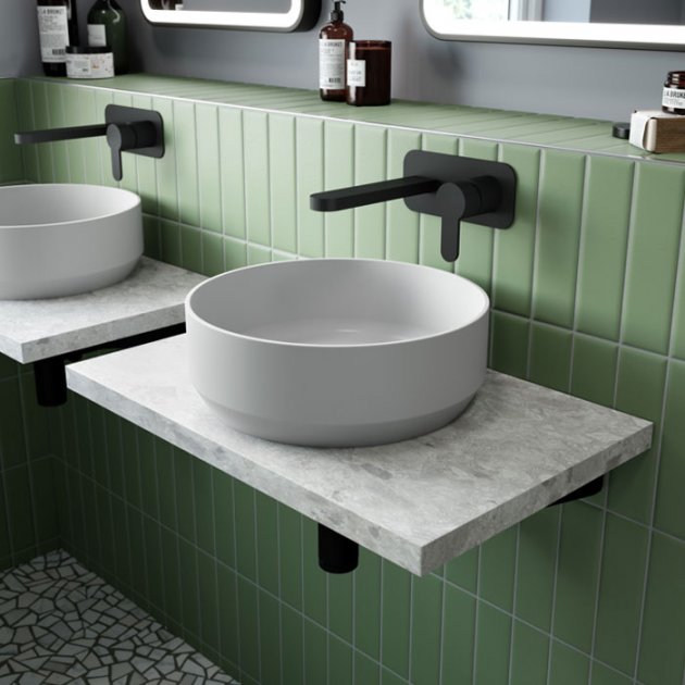 Serenity Round Countertop Basin - White