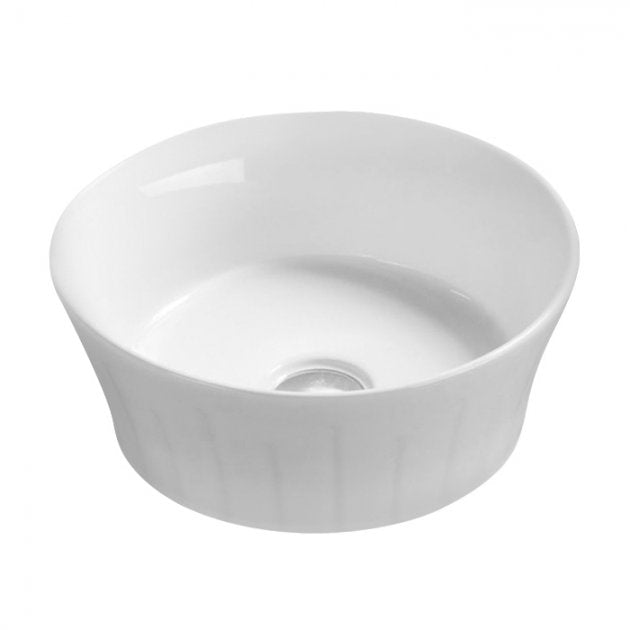 Serenity Round Countertop Basin - 360mm Wide - White
