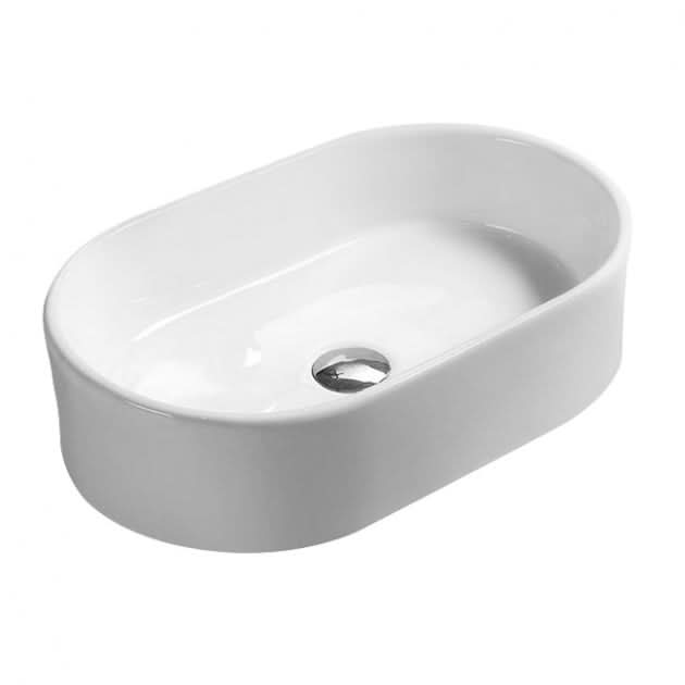 Serenity 	Round Countertop Basin - 565mm Wide - White