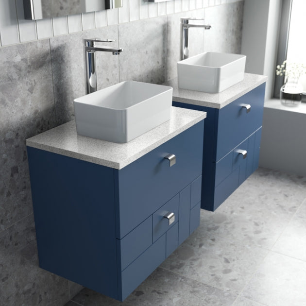 Serenity Rectangular Countertop Basin - 365mm Wide - White
