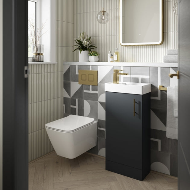 Muse Modern Wall Hung Toilet with Slim Sandwich Soft Close Seat - White