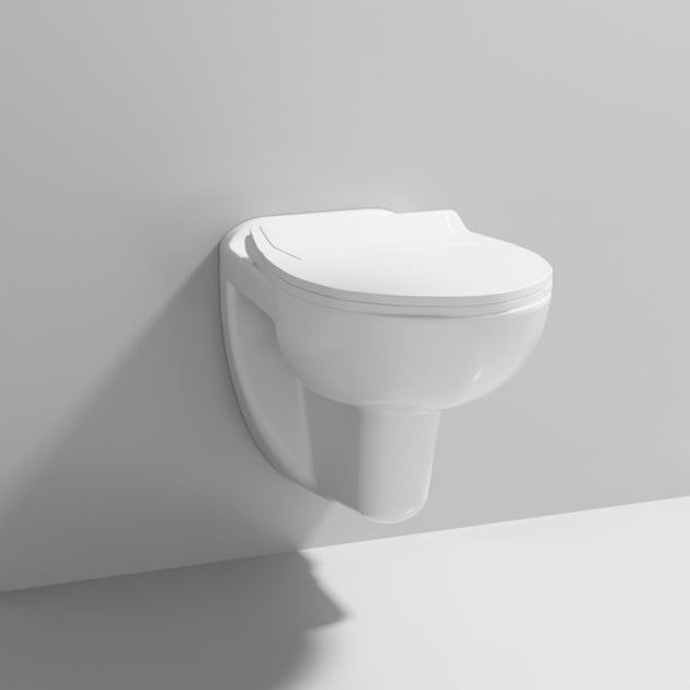 Sydney Modern Wall Hung Toilet with Soft Close Seat Options - White