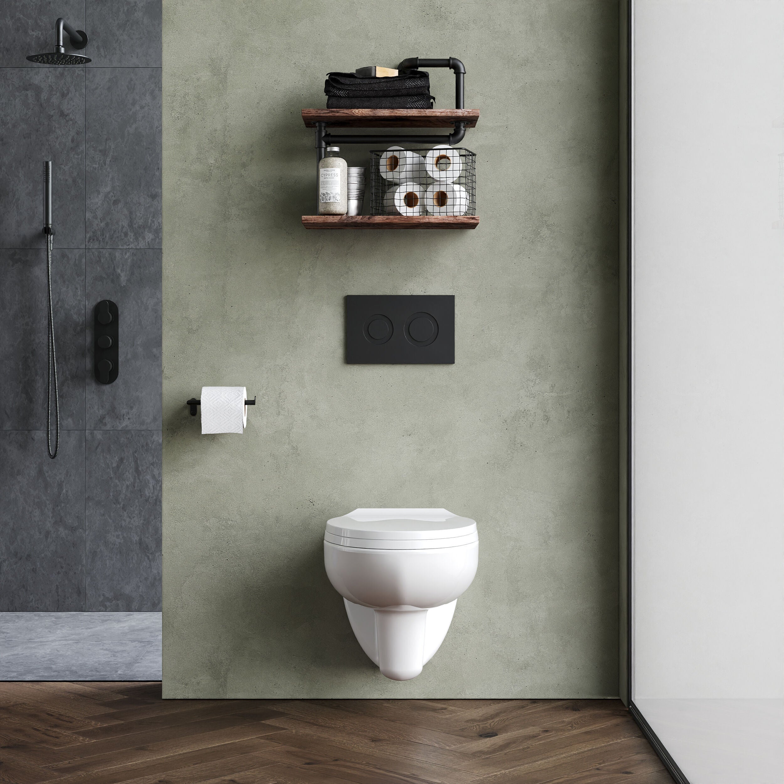 Sydney Modern Wall Hung Toilet with Soft Close Seat Options - White