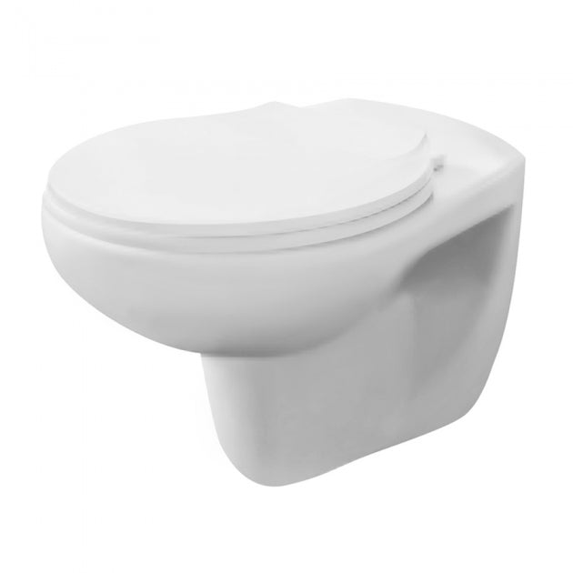 Sydney Modern Wall Hung Toilet with Soft Close Seat Options - White