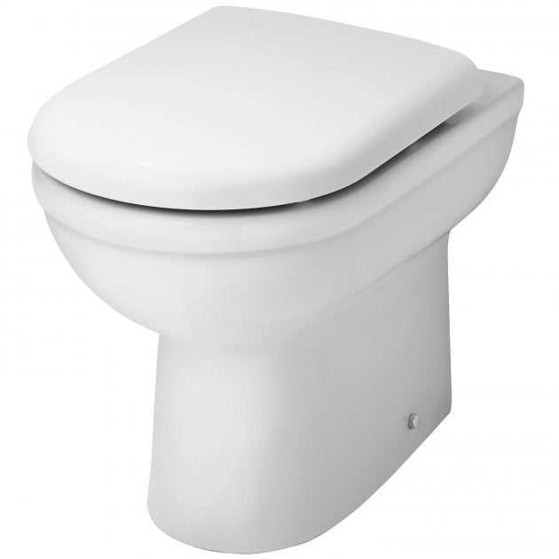 Liquid Comfort Height Back to Wall Toilet With Standard & Soft Close Seat Options - White
