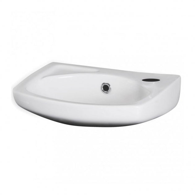 Sydney Cloakroom Wall Hung Basin - 350mm Wide - 1 TH - White