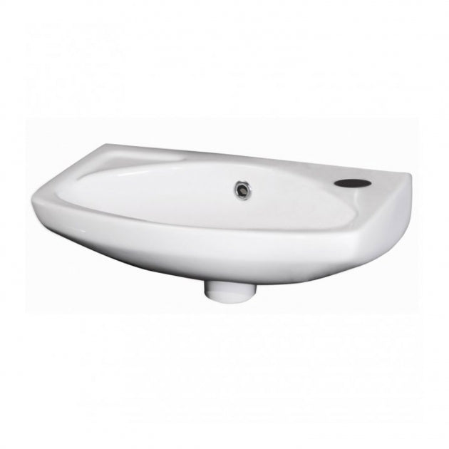 Sydney Cloakroom Wall Hung Basin - 450mm Wide - 1 TH - White